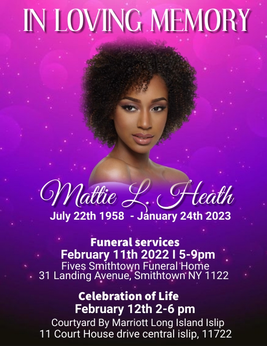 Funeral Announcement flyer,simple modern Template PosterMyWall